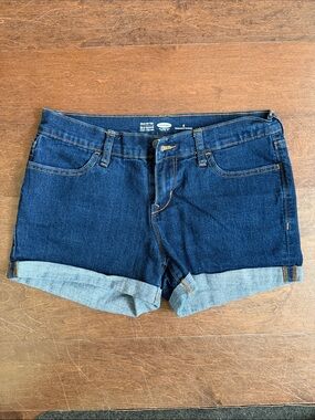 Old Navy Dark Blue Rolled Hem Jean Shorts